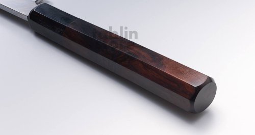 Other Images1: SAKAI TAKAYUKI Ginsan Yasuki silver-3 steel Kasumi Ebony wood Kiritsuke Sashimi knife 270mm