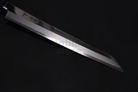SAKAI TAKAYUKI Limited Edition Ginsan Yasuki silver-3 steel Mirror Finish Ebony wood Kengata Kiritsuke Sashimi knife 300mm