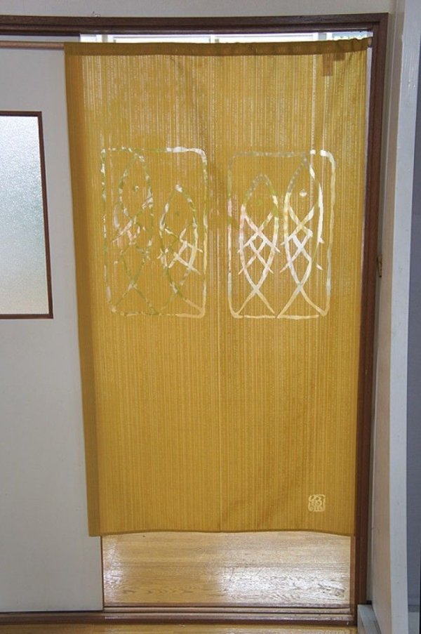 Photo1: Noren CSMO Japanese door curtain Anti-inflammatory Fish 85 x 150cm