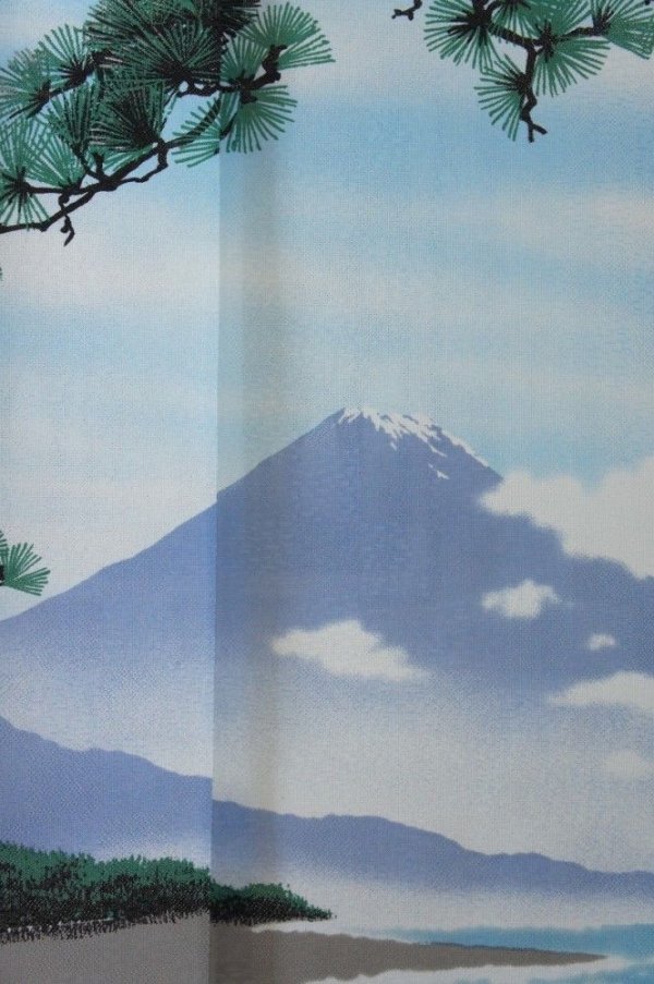 Photo2: Noren CSMO Japanese door curtain Four seasons Fuji (Summer) 85 x 150cm