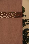 Photo3: Noren CSMO Japanese door curtain Ranpuron brown 85 x 90cm (3)