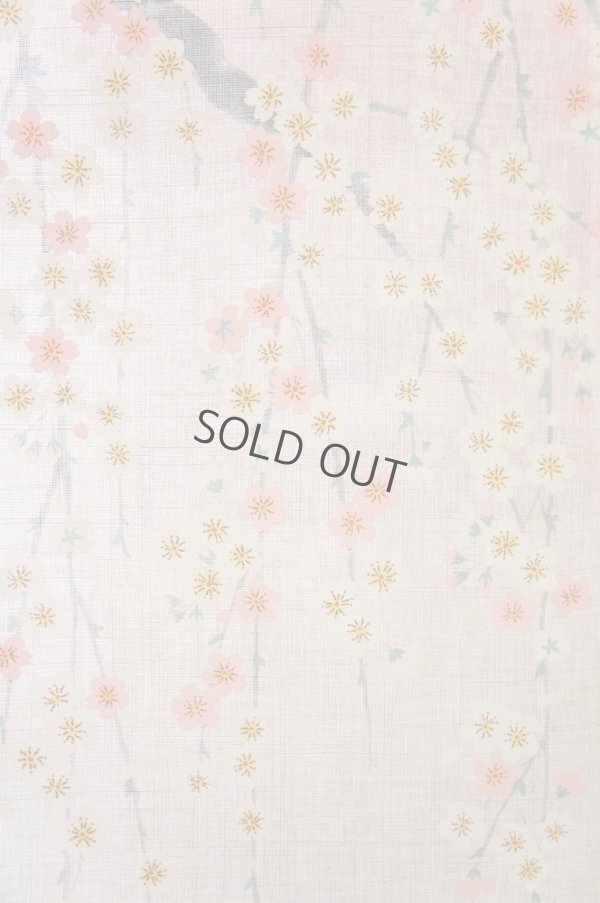Photo3: Noren NM Japanese door curtain Shidarezakura pink 85 x 150cm