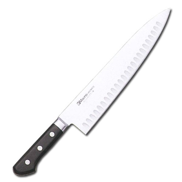 Photo1: Misono Molybdenum stainless Japanese Gyutou Salmon knife Dimple blade any size