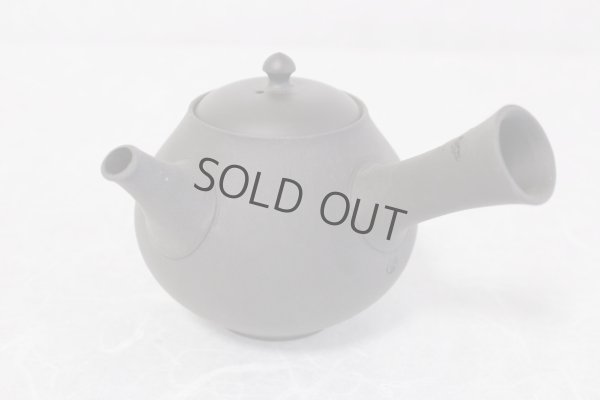 Photo7: Tokoname Japanese tea pot kyusu YT black butterfly sakura Seiho 180ml