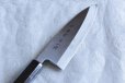 Photo3: SAKAI TAKAYUKI Japanese knife Aonikou Yasuki Blue-2 Steel Ebony wood Deba knife (3)