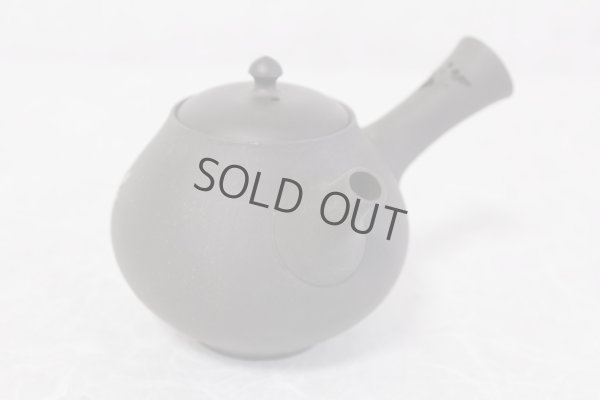 Photo6: Tokoname Japanese tea pot kyusu YT black butterfly sakura Seiho 180ml