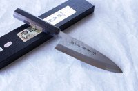SAKAI TAKAYUKI Japanese knife Aonikou Yasuki Blue-2 Steel Ebony wood Deba knife
