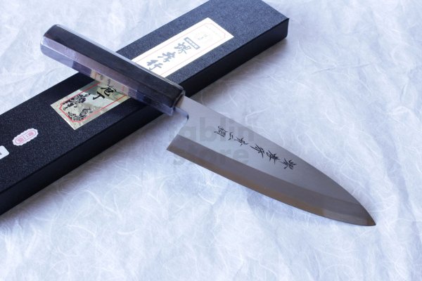 Photo1: SAKAI TAKAYUKI Japanese knife Aonikou Yasuki Blue-2 Steel Ebony wood Deba knife