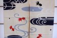 Photo6: Noren CSMO Japanese door curtain namima goldfish cotton  85 x 150cm