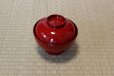 Photo8: Japanese Echizen Urushi lacquer soup bowl wan red zouni w/ lid D13.1cm　 (8)