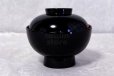 Photo2: Japanese Echizen Urushi lacquer soup bowl wan black zouni w/ lid D13.1cm　 (2)