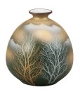 Photo8: Kutani Porcelain Japanese small vase kinunkidate H 13cm