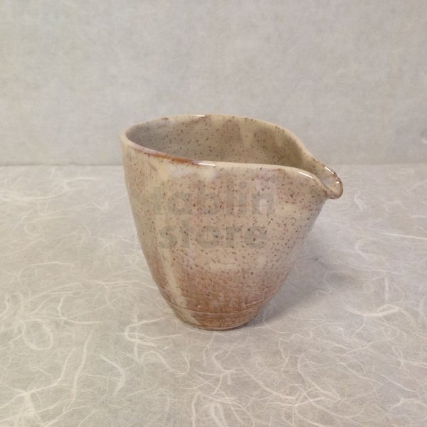 Photo3: Hagi ware Senryuzan climbing kiln Japanese sake bottle & cup set Katakuchi soroe