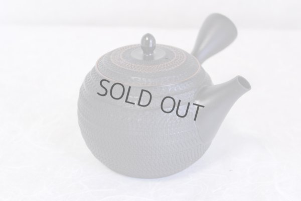 Photo5: Tokoname ware Japanese tea pot kyusu ceramic strainer sendan Gyokko 470ml
