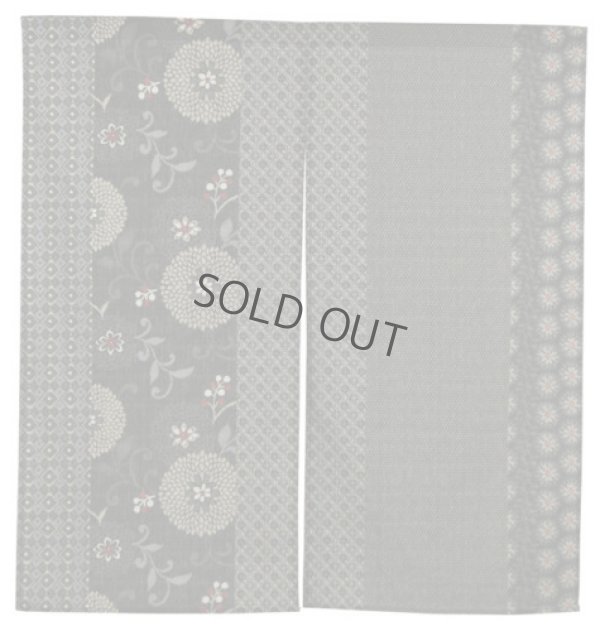 Photo6: Noren Japanese door curtain daichi bassen furununo komon cotton 85 x 90cm