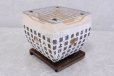 Photo1: Japanese traditional shichirin Grill pottery cooking stove honwaka H138mm　 (1)