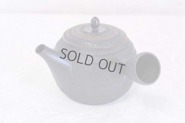 Photo6: Tokoname ware Japanese tea pot kyusu ceramic strainer sendan Gyokko 470ml