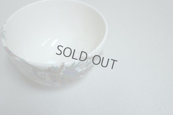 Photo3: Mino pottery Japanese matcha tea bowl chawan Masayama four seasons flower shiki