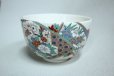Photo2: Mino pottery Japanese matcha tea bowl chawan Masayama four seasons flower shiki (2)