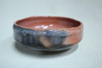 Kiyomizu Japanese matcha tea bowl chawan red Aka raku badarai shoraku sasaki  