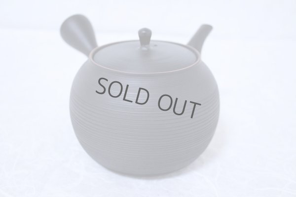 Photo3: Tokoname Japanese tea pot kyusu Gyokko ceramic tea strainer black sendan 480ml