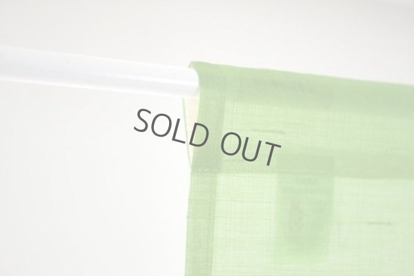 Photo3: Noren Japanese Curtain Doorway NM fuji wisteria green 85 x 150cm