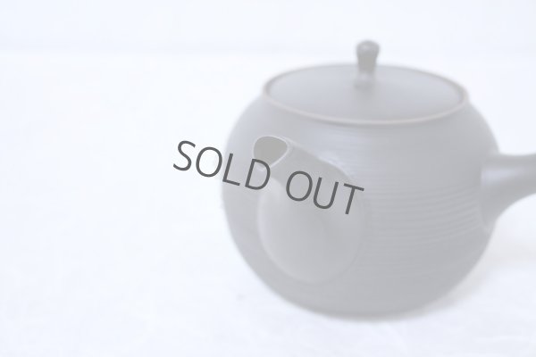Photo4: Tokoname Japanese tea pot kyusu Gyokko ceramic tea strainer black sendan 480ml