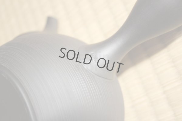 Photo11: Tokoname Japanese tea pot kyusu Gyokko ceramic tea strainer black sendan 480ml