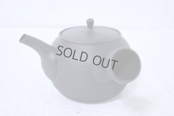 Photo5: Tokoname Japanese tea pot kyusu Gyokko ceramic tea strainer black sendan 480ml