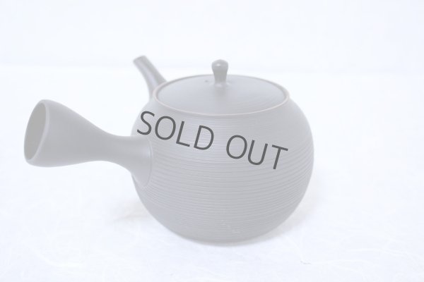 Photo6: Tokoname Japanese tea pot kyusu Gyokko ceramic tea strainer black sendan 480ml