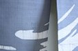 Photo6: Kyoto Noren SB Japanese batik door curtain Maru Round silver gray 85cm x 43cm