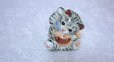 Photo9: Japanese Lucky Cat Kutani Porcelain Maneki Neko yomogi cat hold fish H11.5cm