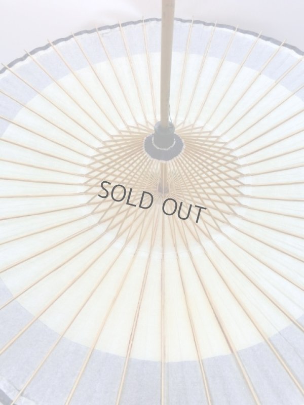 Photo6: Japanese umbrella bull's-eye Bangasa Wagasa bamboo sd Tokusen blue