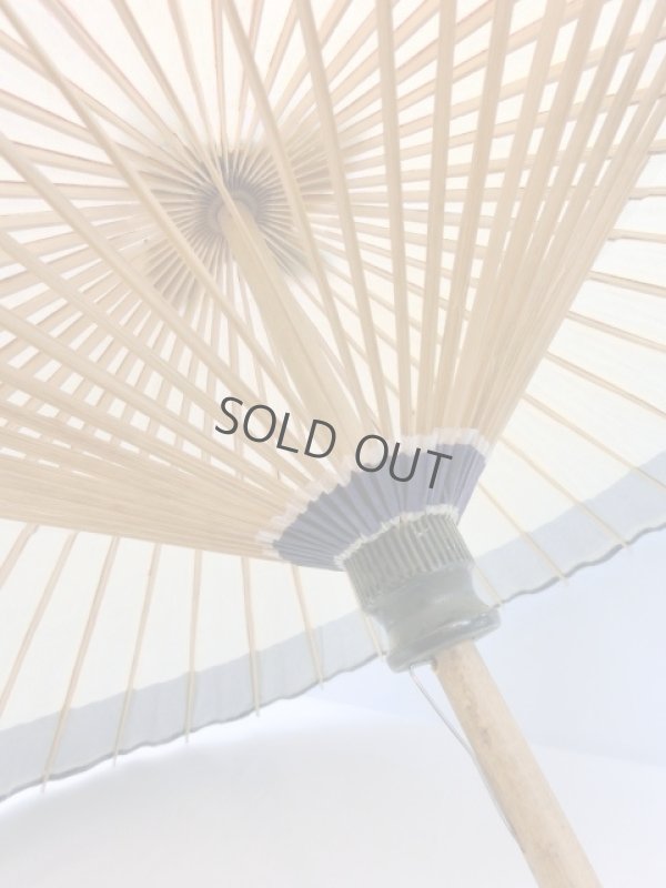 Photo7: Japanese umbrella bull's-eye Bangasa Wagasa bamboo sd Tokusen blue