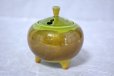 Photo3: Kutani yaki ware Japanese incense burner m3 Ginsai H 8cm