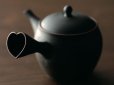 Photo4: Tokoname Japanese tea pot set Yukitaka heart-shaped ceramic tea strainer 230ml (4)