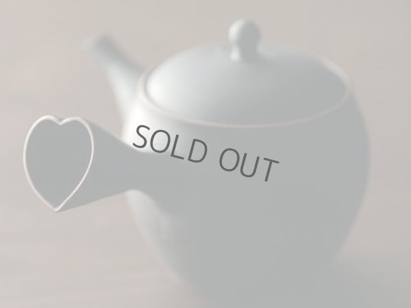 Photo4: Tokoname Japanese tea pot set Yukitaka heart-shaped ceramic tea strainer 230ml