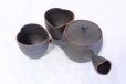Photo1: Tokoname Japanese tea pot set Yukitaka heart-shaped ceramic tea strainer 230ml (1)