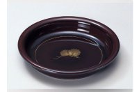 Japanese Echizen Urushi lacquer Serving bowl chinkin matsu kashiki ryu D24cm