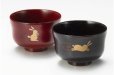 Photo10: Japanese Echizen Urushi lacquer soup rice bowl wan rabbit D10.3cm set of 2