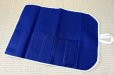 Photo5: Japanese Kitchen knife case scroll cloth type 48 x 71cm blue for six knife