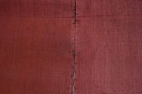 Photo6: Noren Mitsuru Japanese linen door curtain Bengarazome maple mountain 88 x 150cm