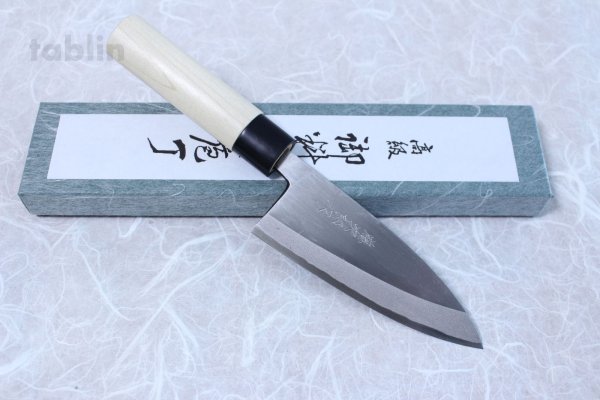 Photo1: Japanese Tojiro Shirogami white steel Deba knife any size