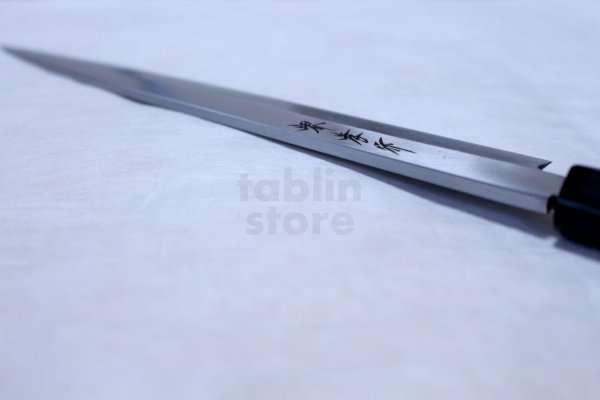 Photo5: Sakai Takayuki shin kasumi Shirogami white steel Sashimi knife with saya any size