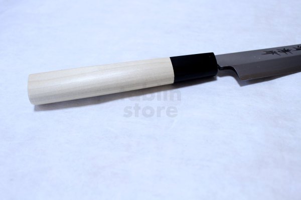 Photo8: Sakai Takayuki shin kasumi Shirogami white steel Sashimi knife with saya any size