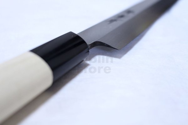 Photo3: Sakai Takayuki shin kasumi Shirogami white steel Sashimi knife with saya any size