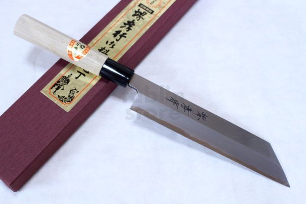 Photo1: SAKAI TAKAYUKI Japanese knife Kasumitogi Yasuki white steel Mukimono knife 180mm