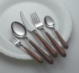 Photo2: Arasawa Flatware Set stainless cutlery wooden handle alsace made in Japan (2)