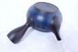 Photo6: Tokoname yaki ware Japanese tea pot Tosei navy-blue ceramic tea strainer 290ml