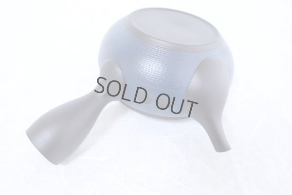 Photo6: Tokoname yaki ware Japanese tea pot Tosei navy-blue ceramic tea strainer 290ml